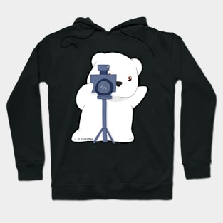 Camera man Polar Bear | Bunniesmee Hoodie